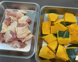 かぼちゃと鶏肉の煮物『きのう何食』#94作り方1写真