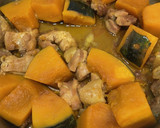 かぼちゃと鶏肉の煮物『きのう何食』#94作り方4写真