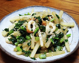 大根と葉とちくわの炒め煮。作り方8写真