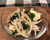 簡単　お豆腐と玉ねぎとワカメのナムル作り方5写真