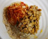 腸活！キムチ納豆オートミール作り方2写真