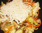 超簡単！野菜たっぷり白だし焼きうどん！作り方4写真