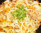超簡単！野菜たっぷり白だし焼きうどん！作り方6写真