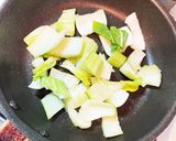 青梗菜と豆腐かき玉の中華煮作り方2写真