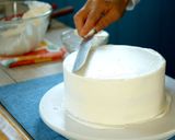 スポンジケーキ・桃のショートケーキ※動画作り方34写真