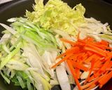 ねぎとセロリのきんぴら作り方1写真