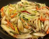 ねぎとセロリのきんぴら作り方2写真