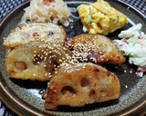 もっちり蓮根の挟み焼き～*作り方5写真