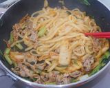 本技おいしいキムチの豚キムチ焼きうどん作り方8写真