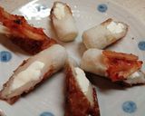 キムチとクリチのちくわのおつまみ作り方3写真