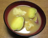 南瓜orさつまいもの団子汁（すいとん）作り方6写真