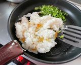 海苔の佃煮チャーハン作り方3写真
