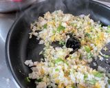 海苔の佃煮チャーハン作り方5写真