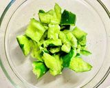 鳥ささみと♡きゅうりの梅肉ザーサイ和え作り方3写真