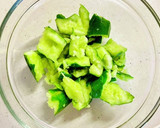 鳥ささみと♡きゅうりの梅肉ザーサイ和え作り方3写真