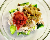 鳥ささみと♡きゅうりの梅肉ザーサイ和え作り方7写真