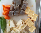 たけのことコンニャクと厚揚げの煮物作り方3写真