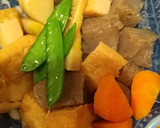 たけのことコンニャクと厚揚げの煮物作り方7写真