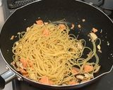 簡単！鮭としいたけの和風パスタ✨作り方8写真