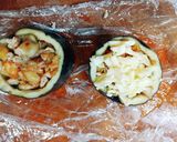 丸茄子キムチのチーズ焼き作り方7写真