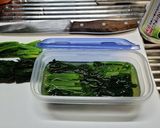 作り置き　白だしでほうれん草の辛子浸し作り方3写真