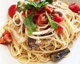 トマトとサバ缶のさっぱりパスタ作り方5写真