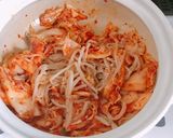 土鍋で汁なしキムチラーメン作り方2写真