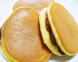 HMと粒あんで。おやつにミニ抹茶どら焼き作り方11写真