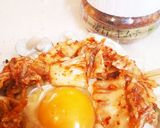 豚キム釜玉クリーミーうどん作り方5写真