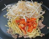 包丁要らず！豚キムチ焼きそば作り方2写真