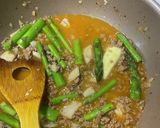 アスパラ肉と帆立のバターペペロンチーノ風作り方10写真