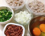 簡単！コンビーフで炒飯♪作り方1写真