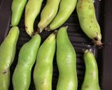 【デリシア】殻付きそら豆焼き作り方1写真