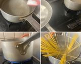 3種のトマトとモッツァレラチーズのパスタ作り方4写真