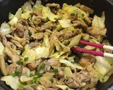 豚肉と三つ葉のピリ辛豆板醤炒め作り方7写真