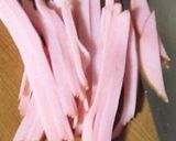 本技キムチとハムの簡単パスタ作り方2写真