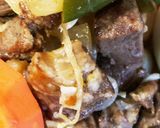 ステーキ肉の炊き込みごはん作り方1写真