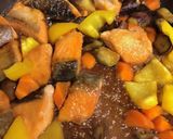 鮭と野菜の甘辛炒め作り方4写真
