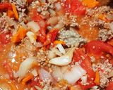 生のトマトで作るミートソーススパゲッティ作り方6写真