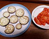 ジュワ旨!☆ナスとトマトのチーズトースト作り方1写真