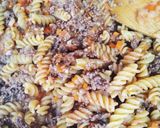 簡単に♪ご馳走ミートショートパスタ作り方4写真