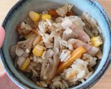 子ども喜ぶ舞茸ご飯作り方6写真