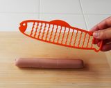 魚肉ソーセージとキャベツのレンジ蒸し作り方1写真