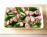 魚肉ソーセージとキャベツのレンジ蒸し作り方5写真