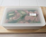 魚肉ソーセージとキャベツのレンジ蒸し作り方6写真