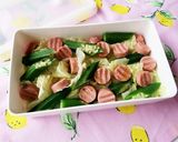魚肉ソーセージとキャベツのレンジ蒸し作り方8写真