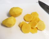 ポテトとズッキーニのレンジ蒸し作り方1写真
