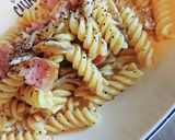 ベーコンと舞茸ゴルゴンゾーラパスタ作り方5写真