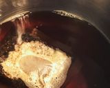 ノンカフェインのカフェオレ風麦茶寒作り方2写真
