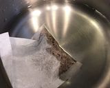 ノンカフェインのカフェオレ風麦茶寒作り方1写真